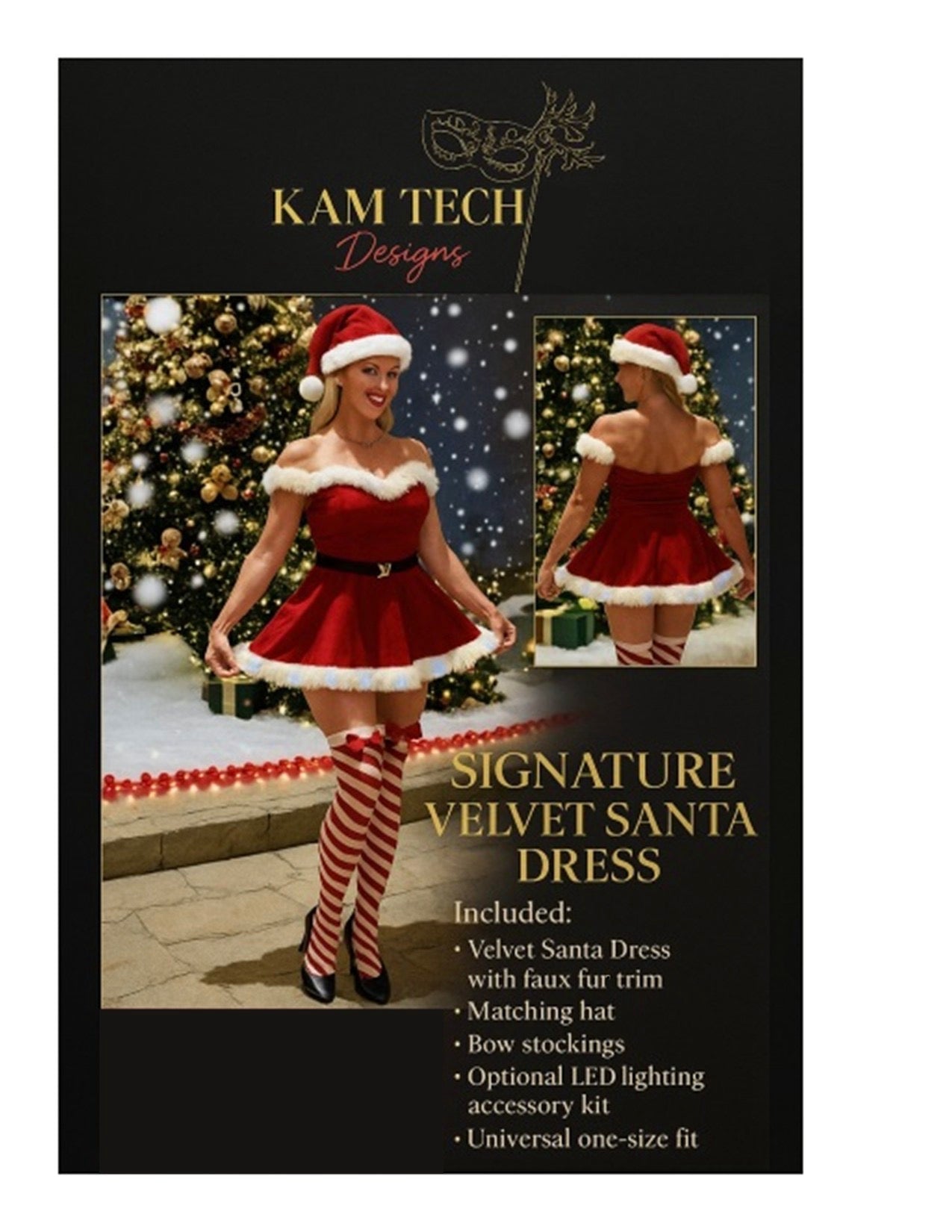 Sexy Santa LED Dress Costume